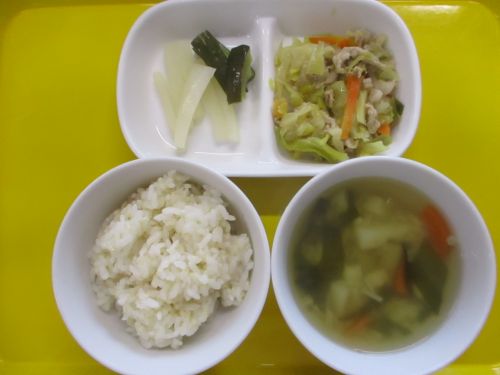 3月4日（水）　れんげ組　米とぎ